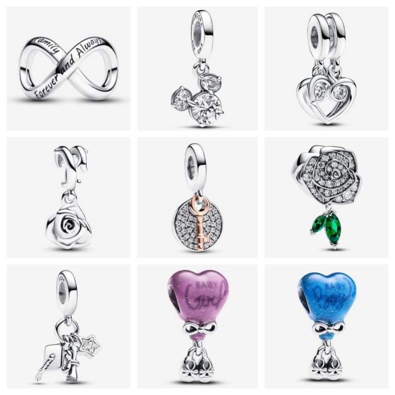 Heart Beads Pendants Basic Bracelets And Necklace Accessories