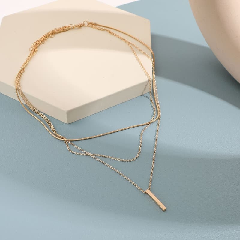 Hot sales Vintage Bohemian Multi Layer Women's Pendant Wand Necklace, Fashion Jewelry