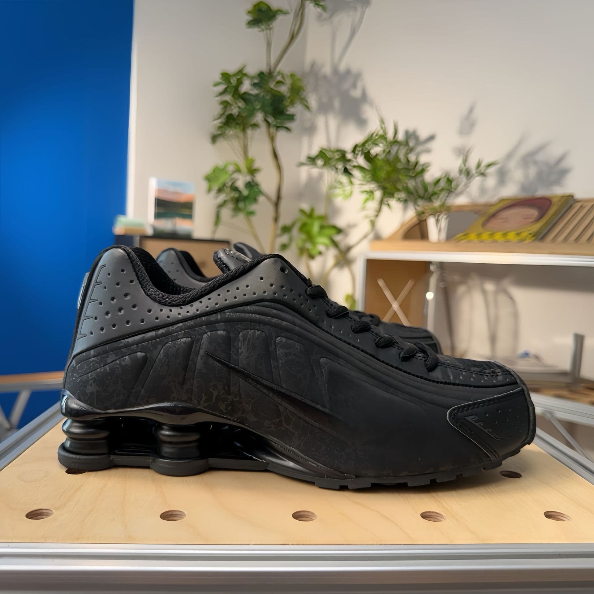 Chaussures de course unisexes SHOX R4 Neymar Collaboration, pointures 36 à 45, pour hommes et femmes, avec coussin d'air coloré.