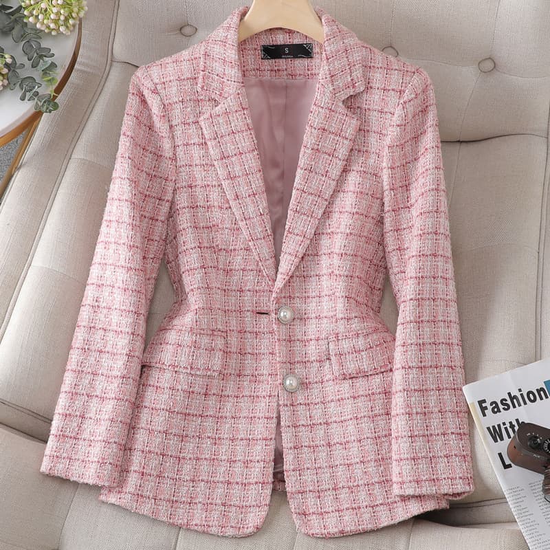 Women's Clothing Autumn New Style Small Suit Women's Jacket Casual Of The Internet Celebrity Trendy Short Suit Top Trend