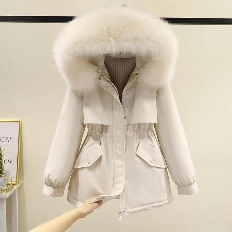 Women's Clothing faction overcomes the new winter loose plus velvet thickened cotton coat for women, fashionable small cotton padded jacket