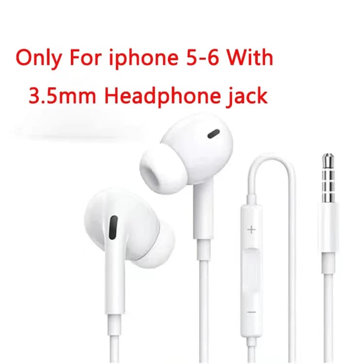 Écouteurs d'origine pour Apple iPhone 16, 15 Pro Max, 14, 13, 12, 11, X, XR, 7, 8 (USB-C, Lightning, 3,5 mm) - Accessoires pour iPhone
