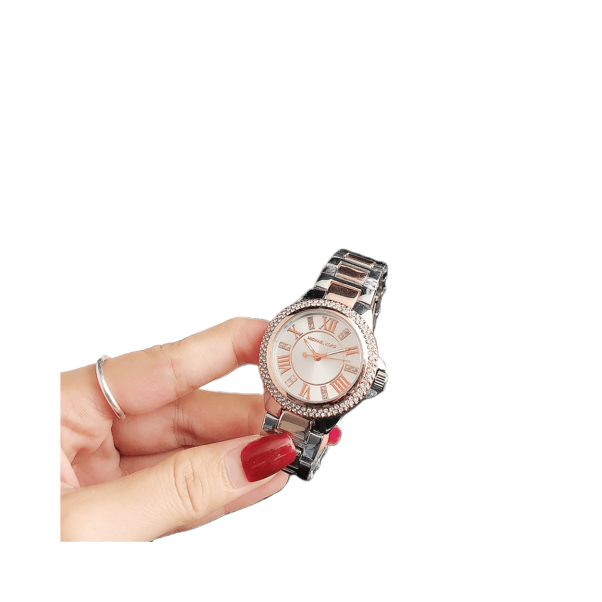 Montre femme simple et élégante, cadran à chiffres romains, quartz, trois cadrans