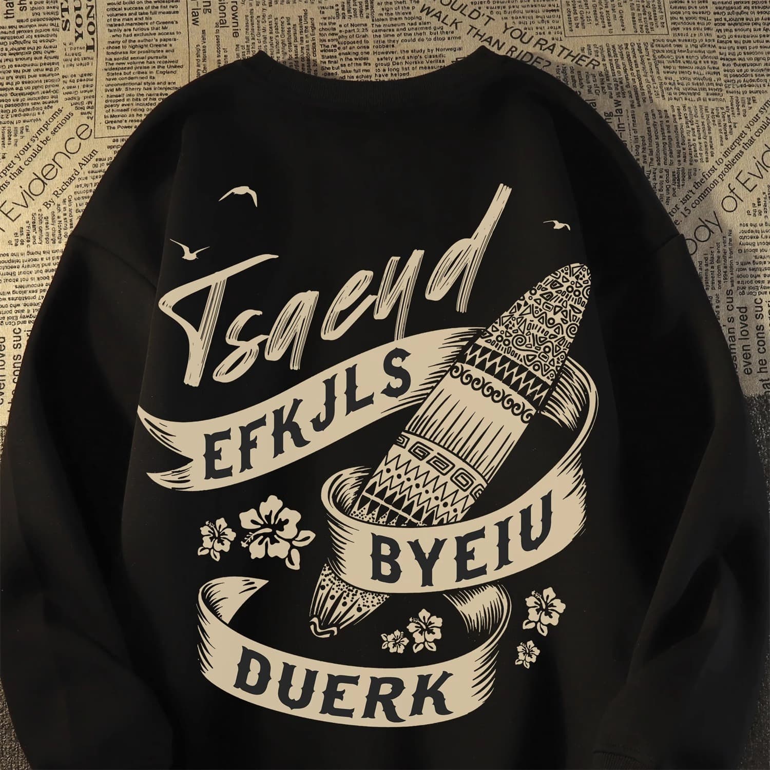Spring and autumn 2024 men and women round-necked high-quality sweatshirts