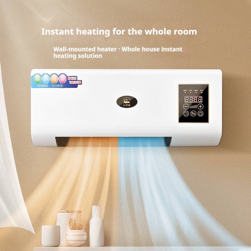 Portable Wall-Mounted Air Conditioner & Heater With Remote Control - Dual Mode Cooling & Heating, PTC Fast Heating, 1800W, 15m2 Coverage