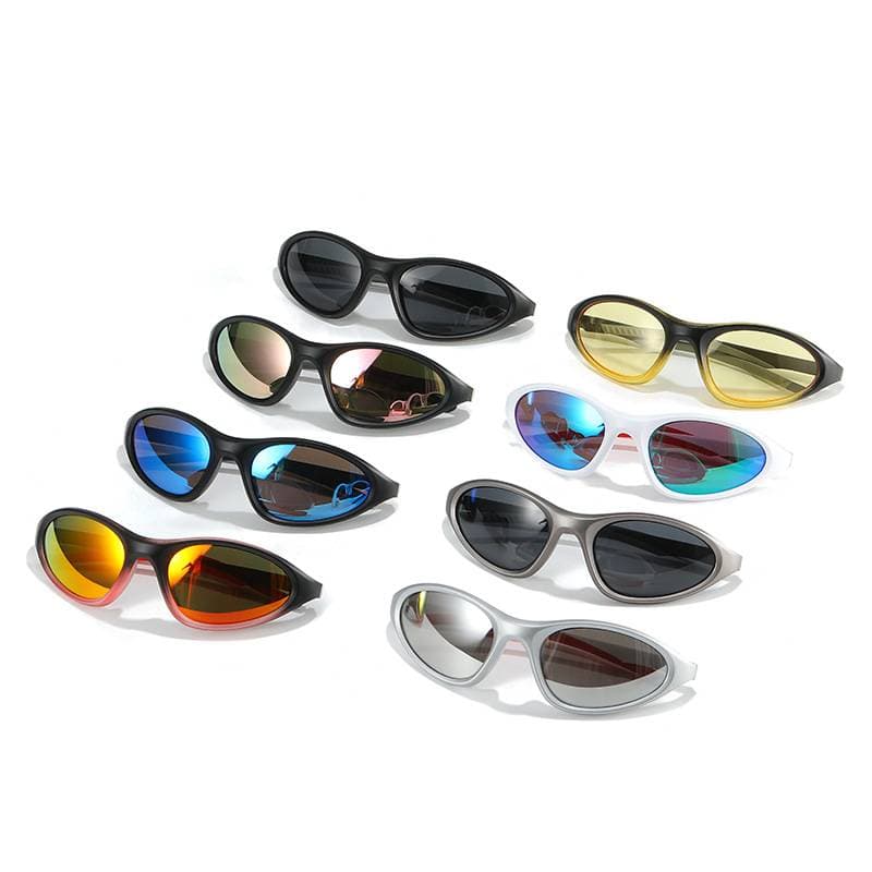 New sports sunglasses for women, small square, colorful cycling glasses, European and American outdoor men's sunglasses