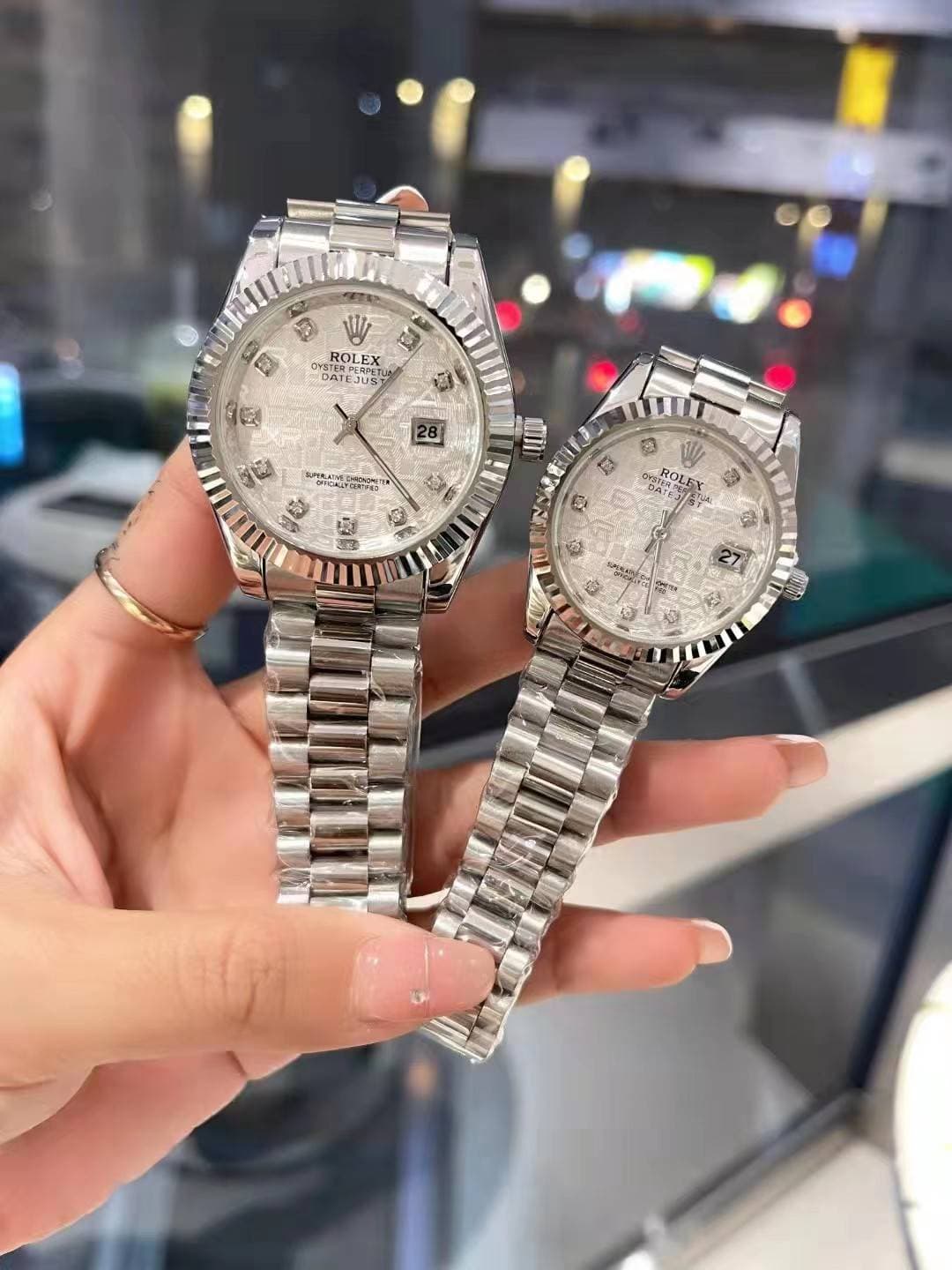 Rolex, montre à quartz unisexe tendance pour couples 23