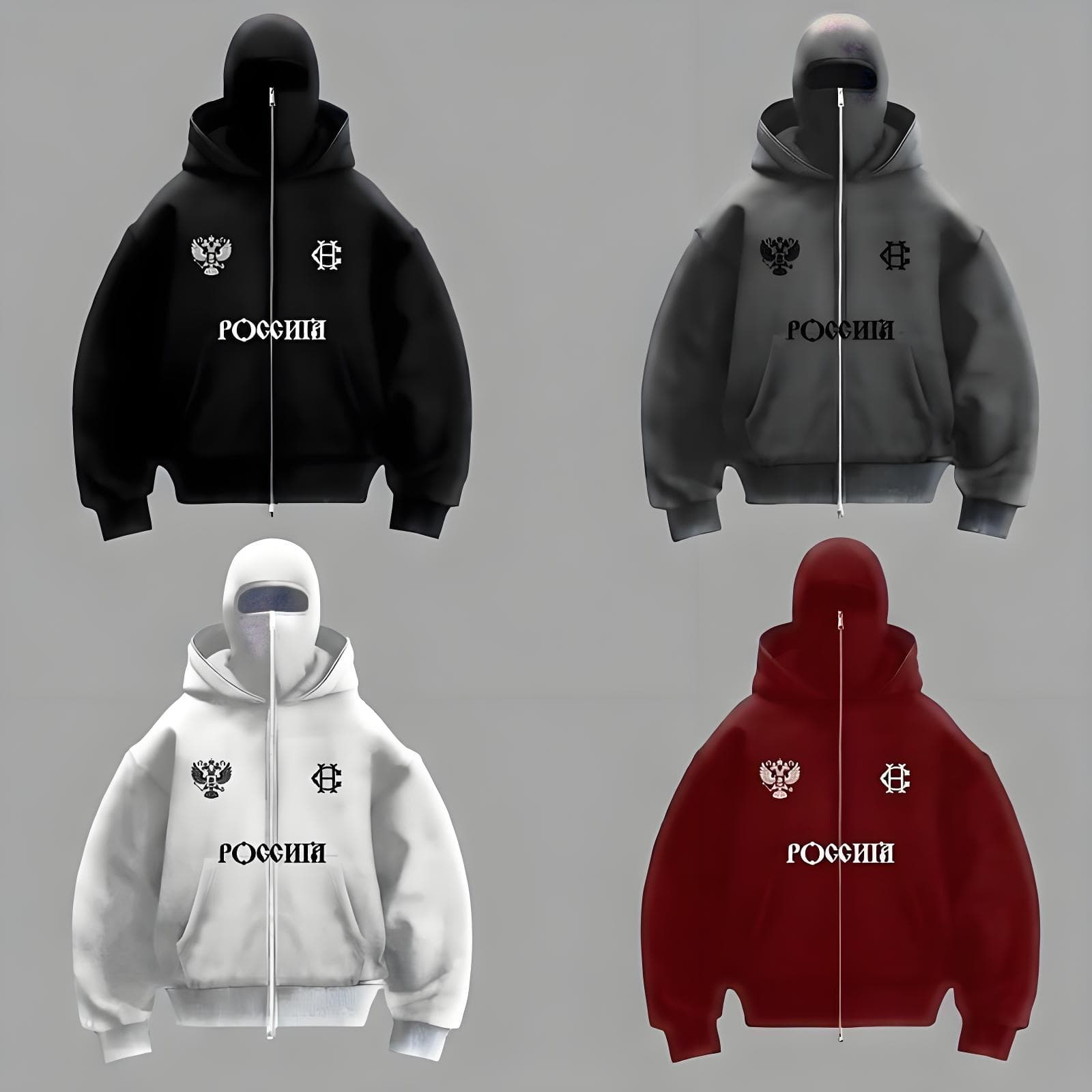 Men's Clothing Trendy Brand Plus Velvet Double Hood Unique Design Sweatshirt Autumn And Winter New Men And Women Same Loose Y2K Sweatshirt Hooded