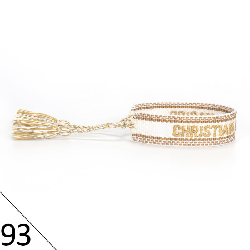 Bracelet unisexe tendance avec lettres tressées