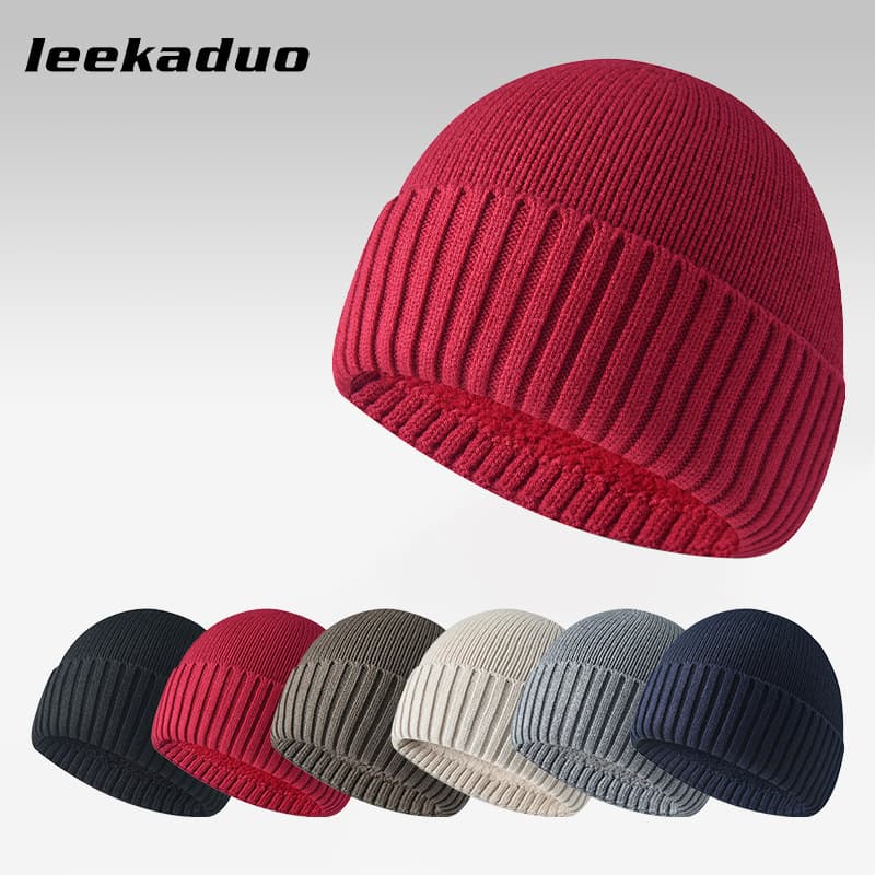 Anti Pilling Hat Autumn And Winter Men And Women's Fashion Pullover Hat Trendy Plus Velvet Thickened Knitted Hat Warm Hat Wrapped Head
