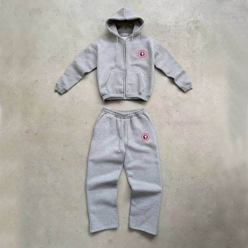 Ensemble cardigan/sweat-shirt doublé polaire pour homme, veste à capuche imprimée style américain, pantalon de survêtement à jambes larges, deu