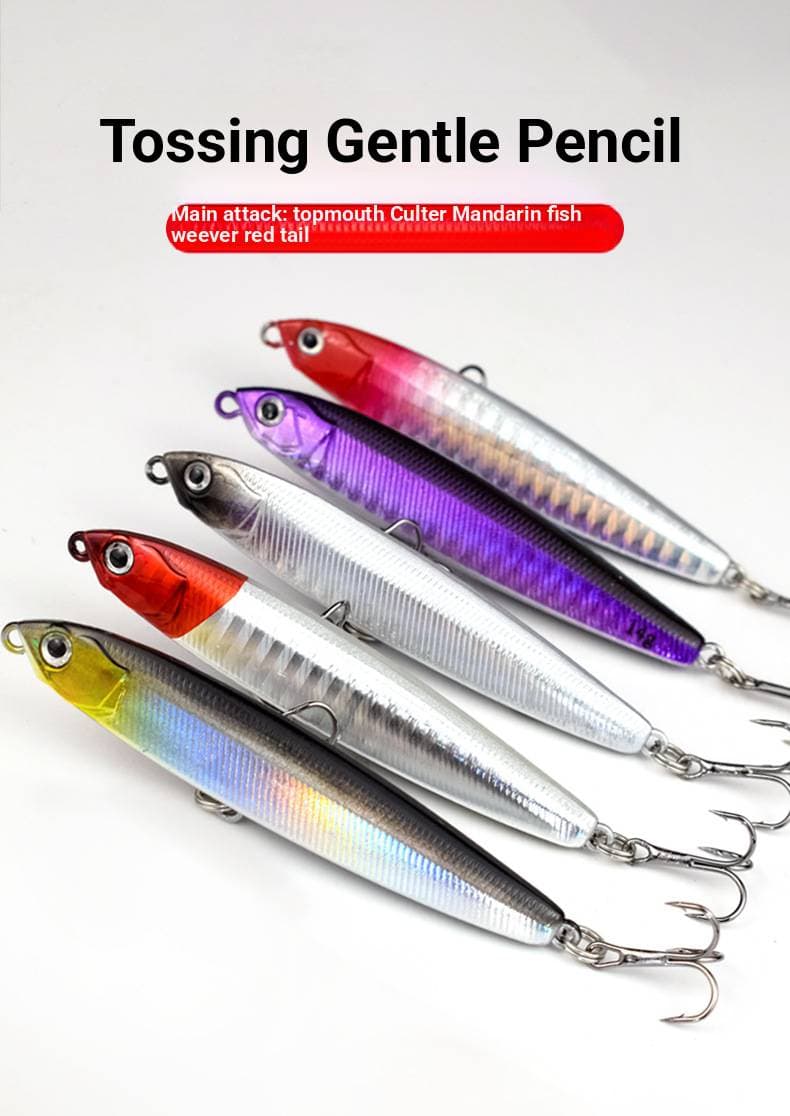 Pencil Lure Casting Set - Sinking, Slow-Sinking, Trembling, Pencil Jig Lure