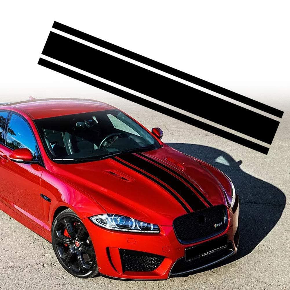 Car hood tape machine cover sports tape patterned change Attach the body sticker
