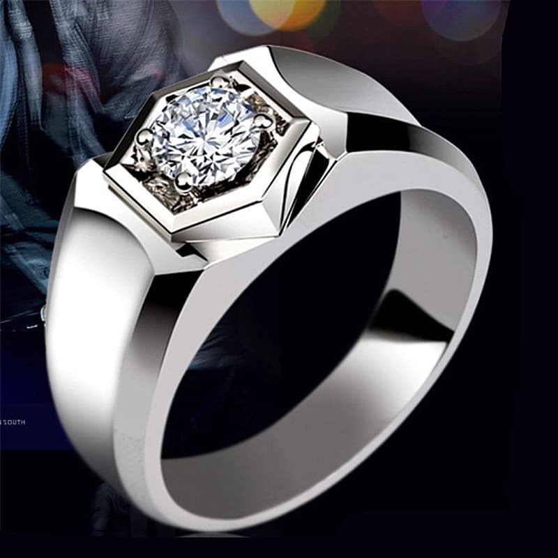 2 Carat Eleant Stylish Men's Diamond With Masculine Aura, Personalized Handsome, Business And Domineerin Entleman