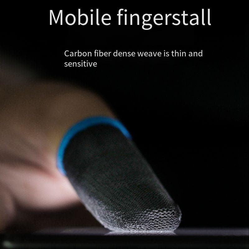 Unisex Carbon fiber gaming finger sleeve gaming aid