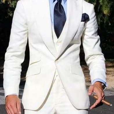 Men's Clothing New Men's Suit Three Piece Slim Wedding Groom Best Man Suit