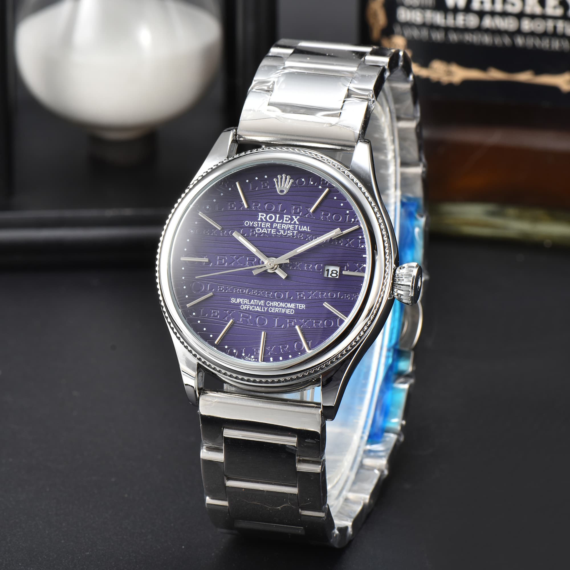 Marques haut de gamme véritable style britannique vintage mode affaires montres bracelet en cuir montre-bracelet