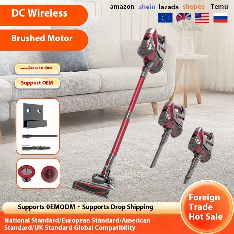 HawKINS Cordless Vacuum Cleaner - 19000Pa Strong Suction, Handheld & Lightweight For Home, Car, Pet Hair, Dust Mites, Multi-Surface Cleaning