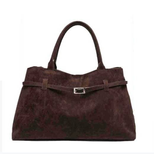 Women's Bags Autumn And Winter Frosted Suede Belt Buckle Tote Bag For Lazy Commuters