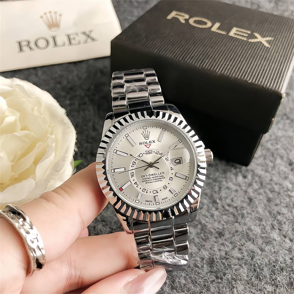Montre de marque Business Peplum avec bracelet en acier Montre de mode suisse