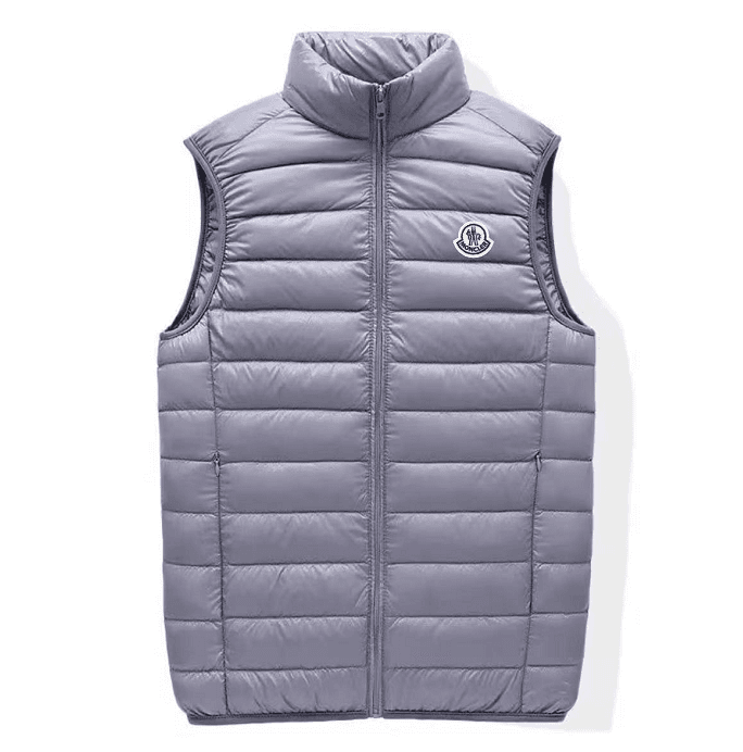 Doudoune sans manches légère Moncler pour homme, col montant, matelassée, idéale pour l'automne et l'hiver. Veste chaude, compacte et facile à t
