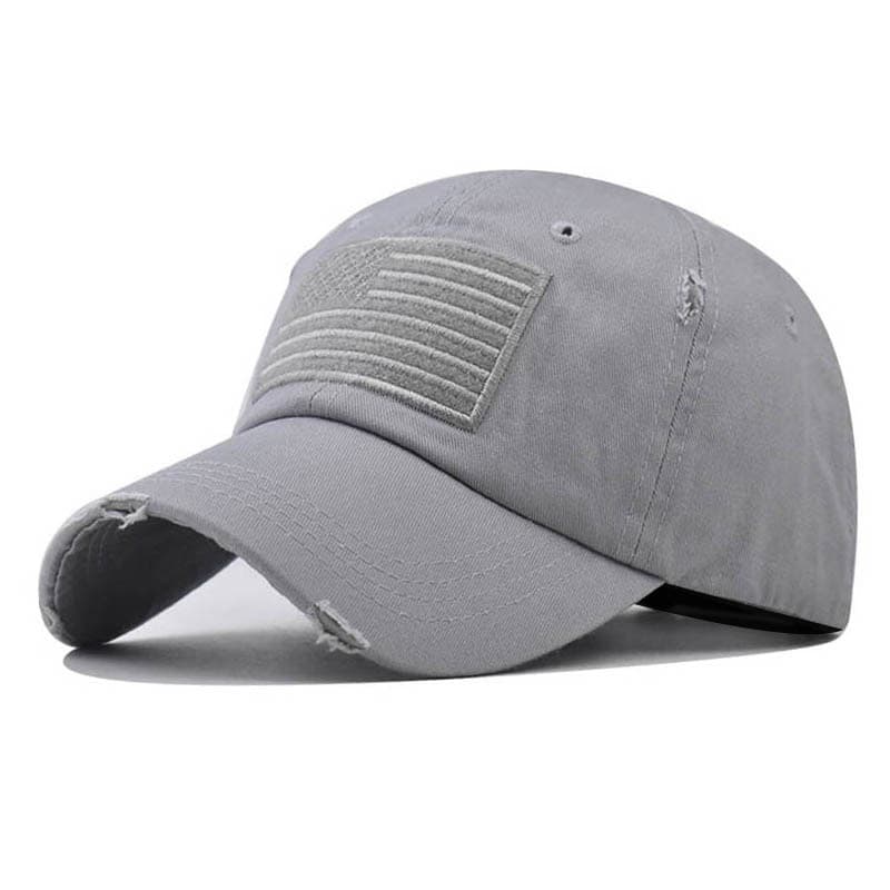 New Multi-color Cotton American Flag Washed And Used Duckbill Independence Day Baseball Cap