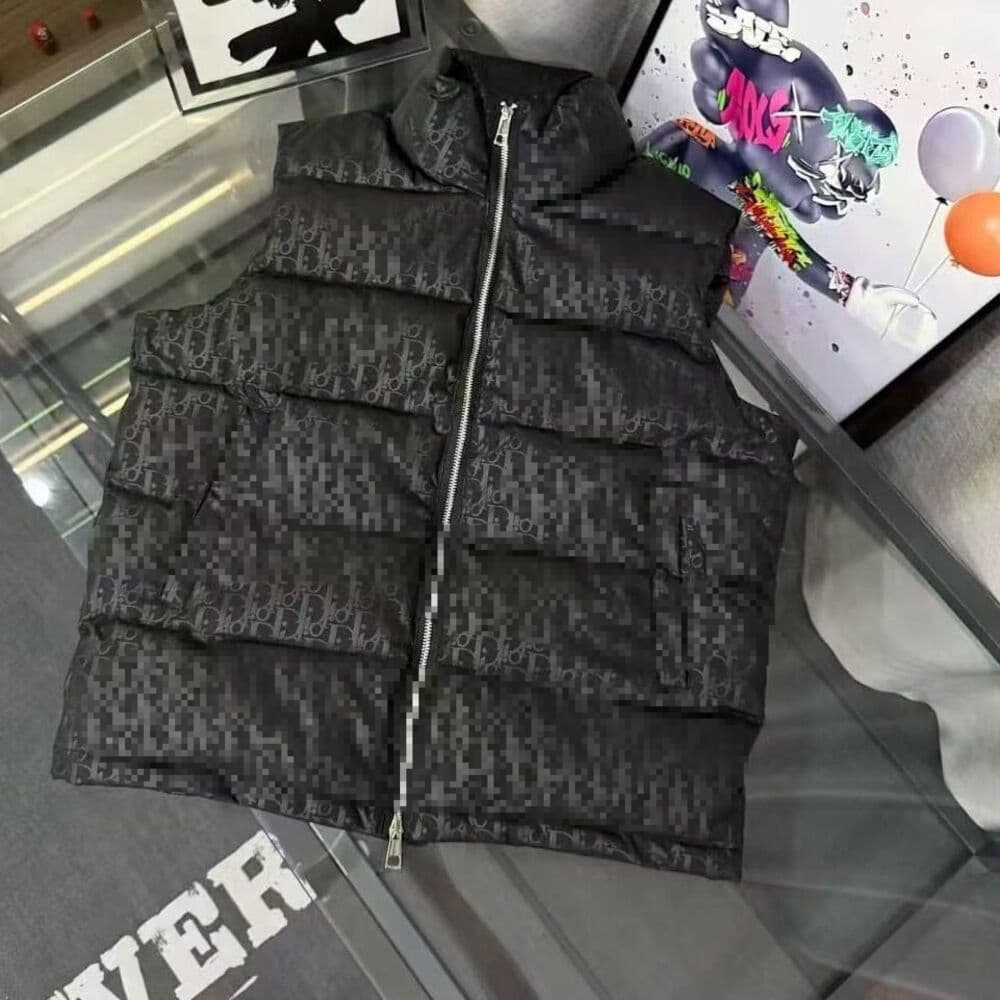 Nouveaux gilets en coton, nouvelles vestes en coton imprimées, cols montants épais pour hommes et femmes