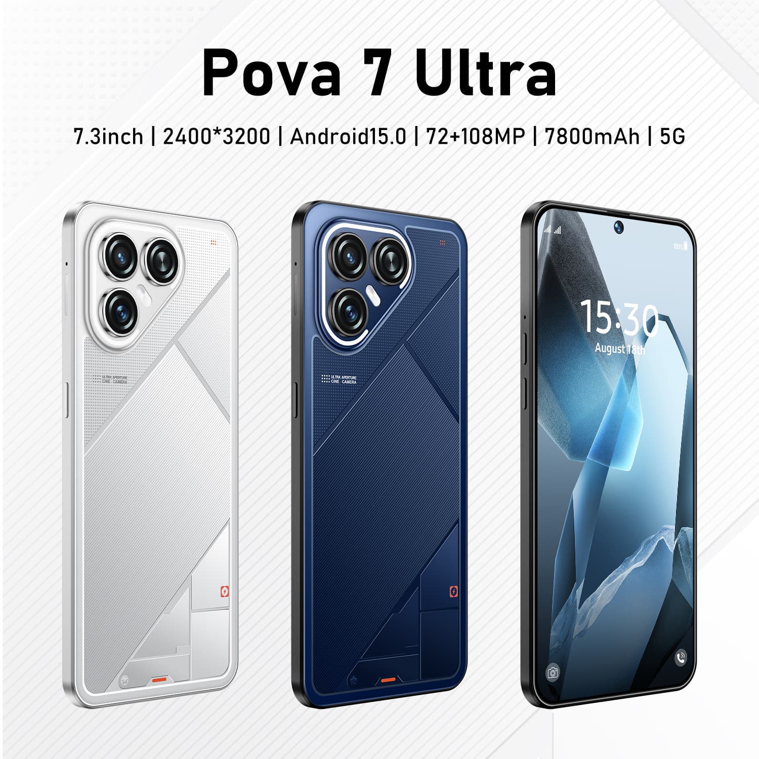 Pova 7 Ultra Smartphone 6.56 "large Screen 3+16G Android 10 Phone, For Self Use, Learning And Gift Giving