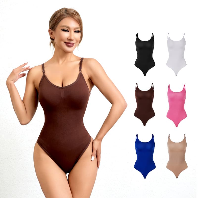 plus Size Seamless Shapewear Bodysuit Tummy Control Hip Lifting Women's Briefs Suspender Tight Body Shapewear For Casual Wear