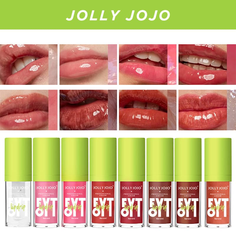 JOJO transparent lip gloss lip balm lip oil lip oil lip plumping moisturizing mirror lip glaze lip gloss wholesale