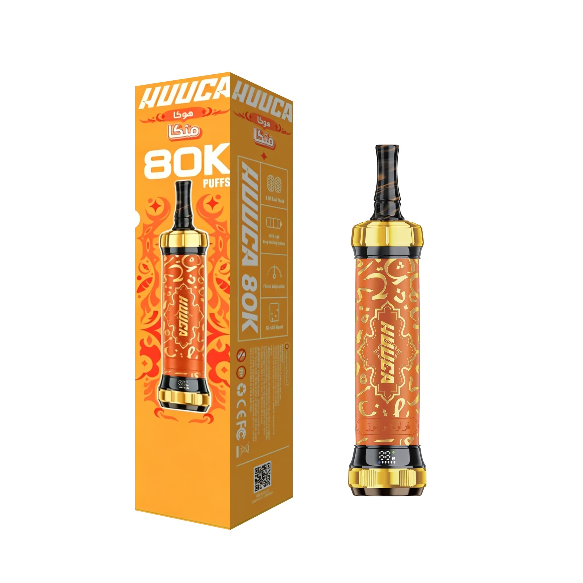 HUUCA 80K 80 000 bouffées 3 mg DTL Vape jetable 30 ml 1500 mAh