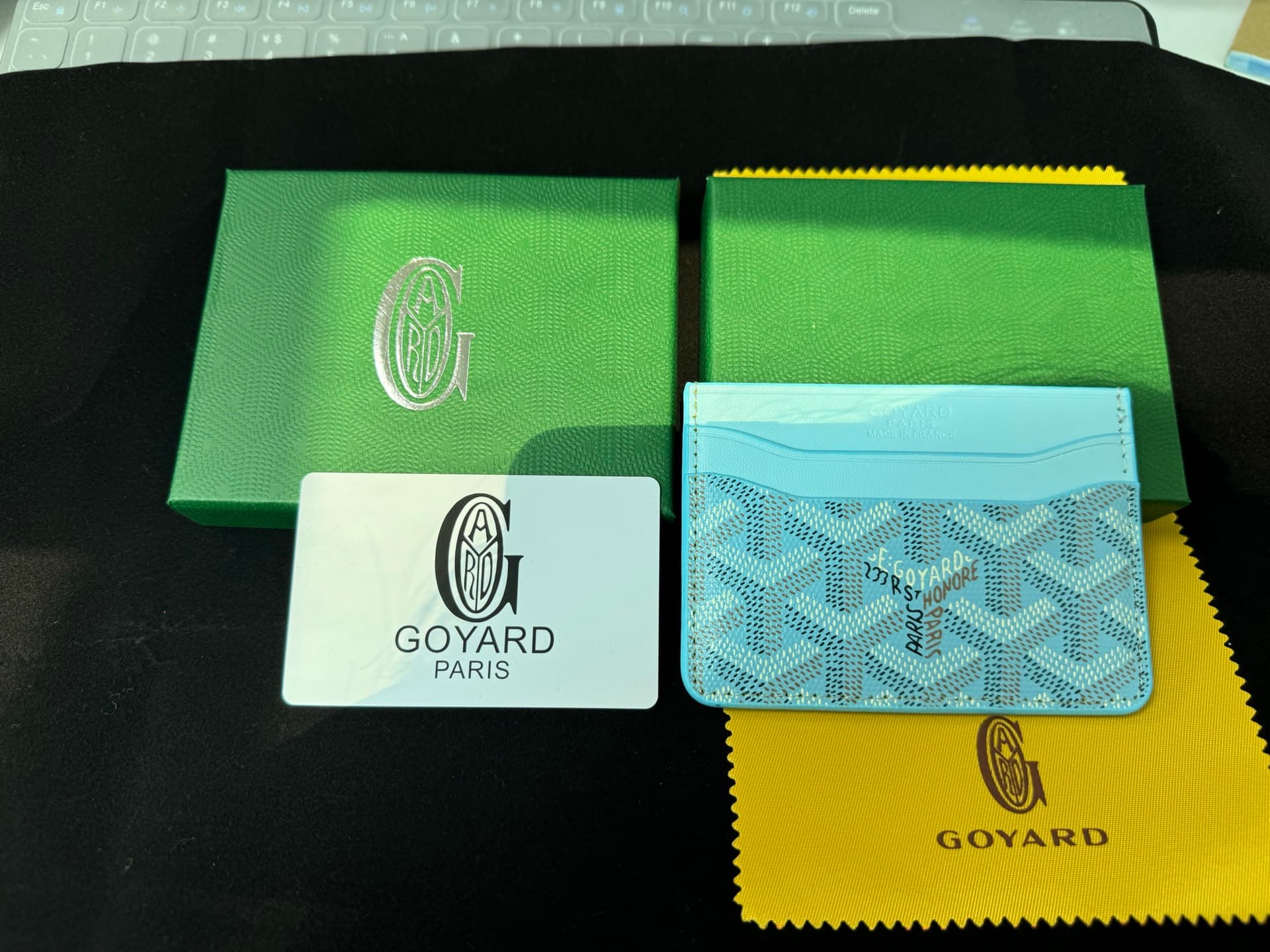 Portefeuille unisexe en tissu jaune, mini porte-cartes, idéal pour les cartes de visite, idéal pour les cadeaux de luxe, de haute qualité et prati