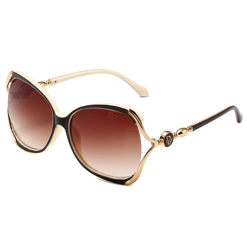 Lunettes de soleil unisexes à monture large et œil de chat, style vintage, tendance