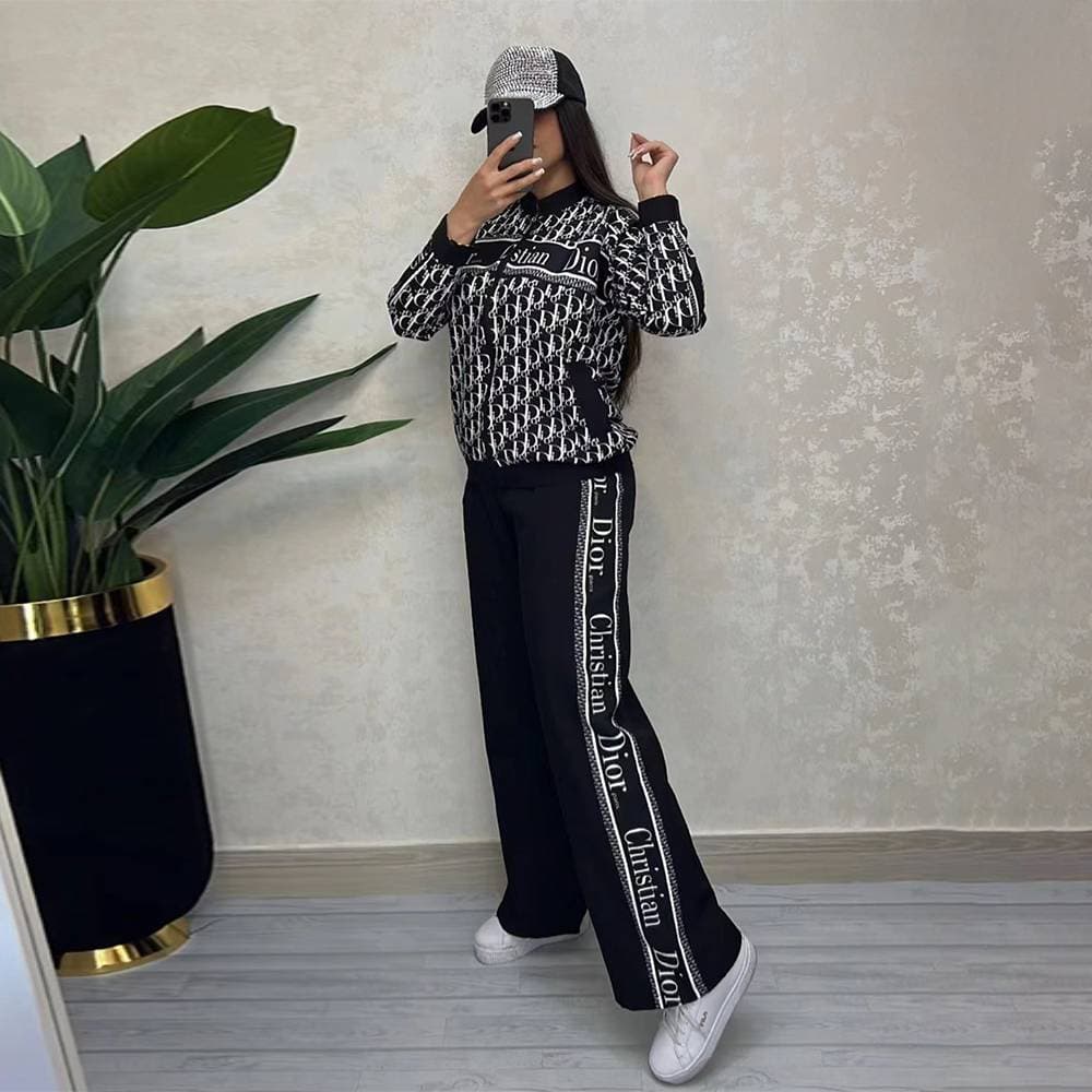 Costume deux pièces tendance pour femme, coupe ample, décontracté, confortable et haut de gamme