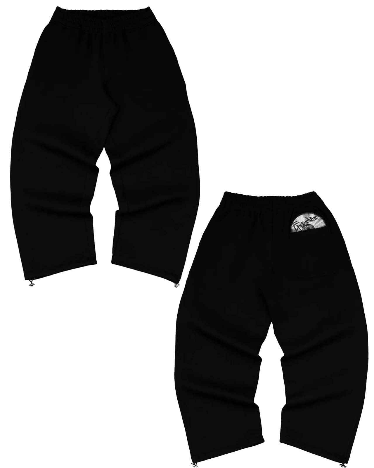 Ensemble sweat à capuche et jogging imprimé CD rétro Y2K – Pull streetwear avec poches graphiques et pantalon de survêtement assorti