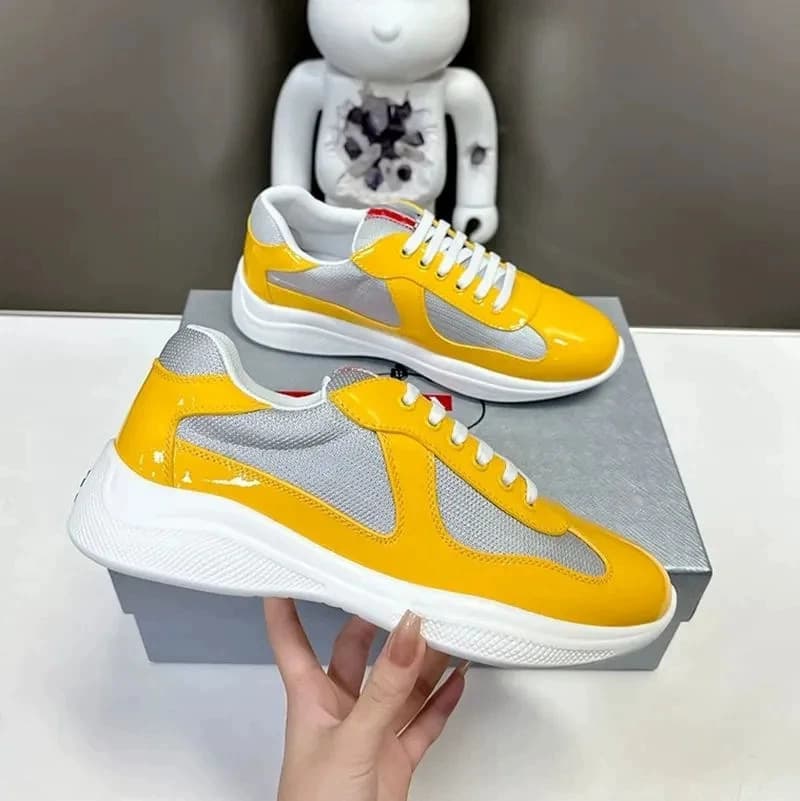 Chaussures de course polyvalentes à bout rond, en cuir véritable, semelle plate, de marque Guangzhou P, en stock, pour le commerce extérieur, mod