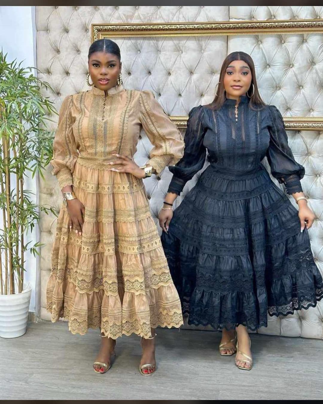 Women's Clothing Autumn Celebrity Style Lantern Sleeve Long Sleeve Splicing Shirt + A Line Skirt Suit Dress Women