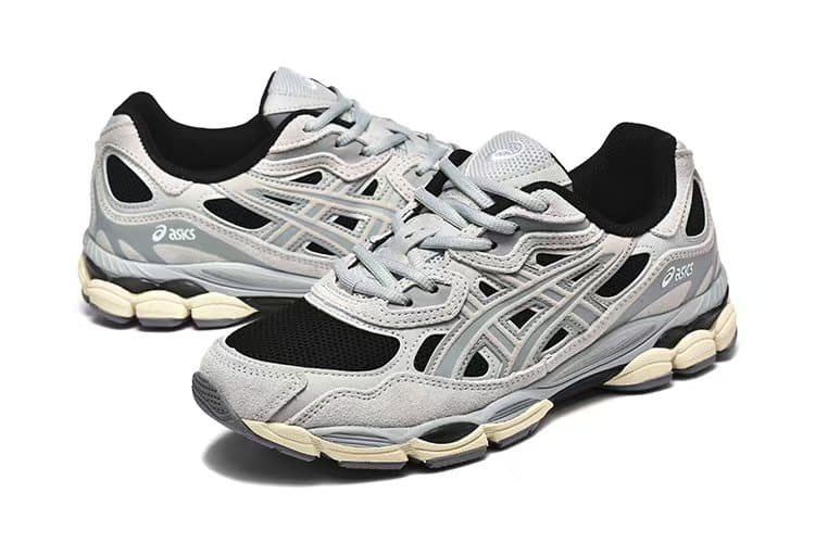 Chaussures de soutien de la voûte plantaire pour femmes, style rétro, amortissantes, bleu marine et beige, antidérapantes.