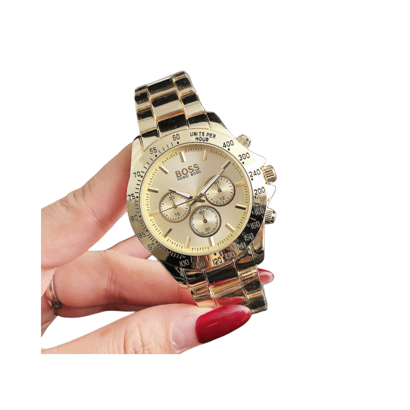 Montre à Quartz classique analogique numérique de luxe légère pour femmes, trois yeux, Six mains, diamants, alliage Emoji People, cadeau