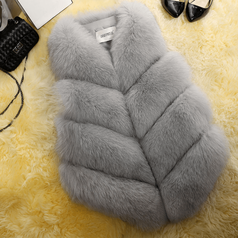 Women's Clothing Fox Fur Coat Fur Vest Pony Plush Thick Vest