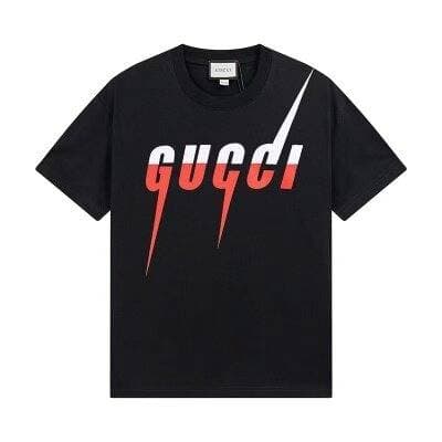 T-shirt à manches courtes imprimé Gucci, T-shirt ample avec lettrage