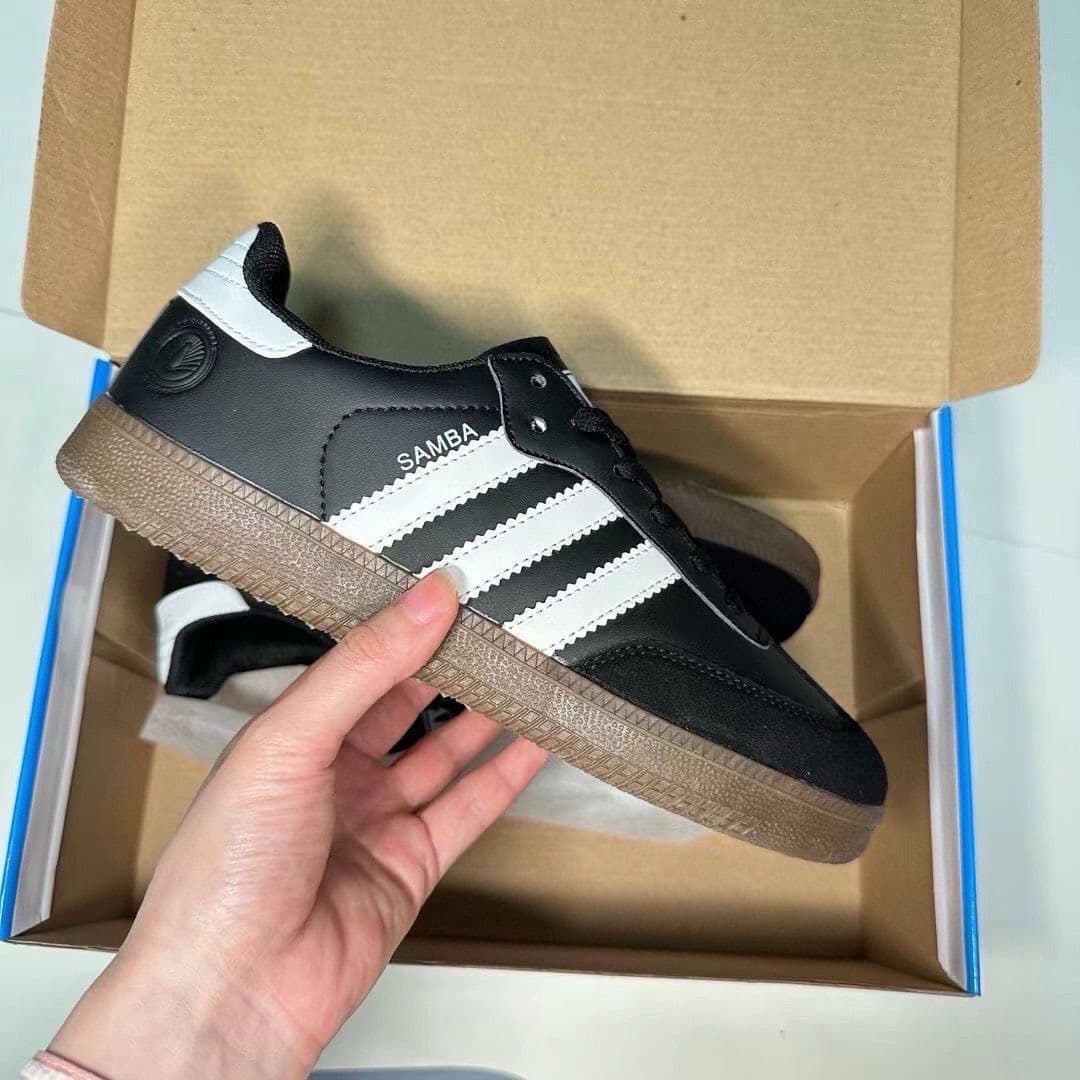 Chaussures de campus pour couples homme/femme - Baskets décontractées et polyvalentes style trèfle Samba