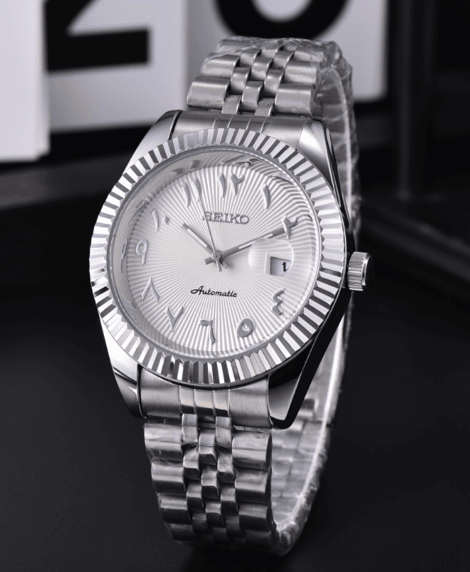 Seiko : une marque horlogère japonaise haut de gamme – des montres de luxe élégantes et abordables avec affichage de la date et bracelet chaîn