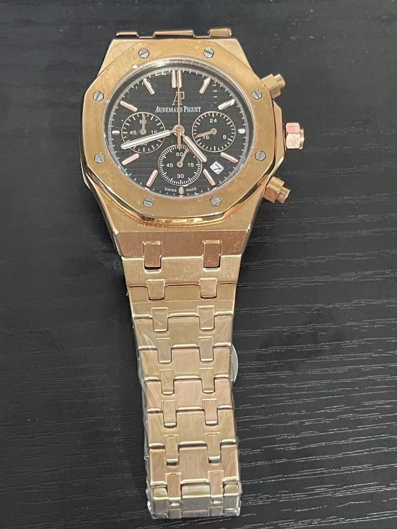 Montre multifonctions à plusieurs cadrans avec calendrier et fonction luminescente, marque suisse ancienne Audemars Piguet, montre tendance pour hom