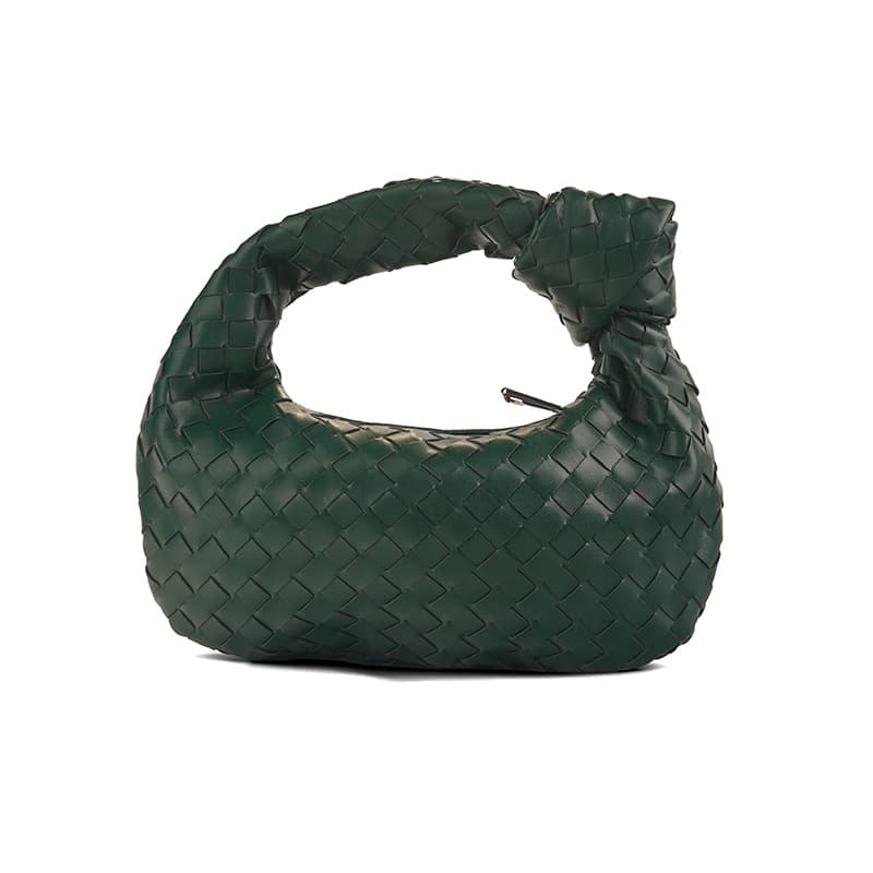 Sac à main tissé, petit pain rond en forme de nuage