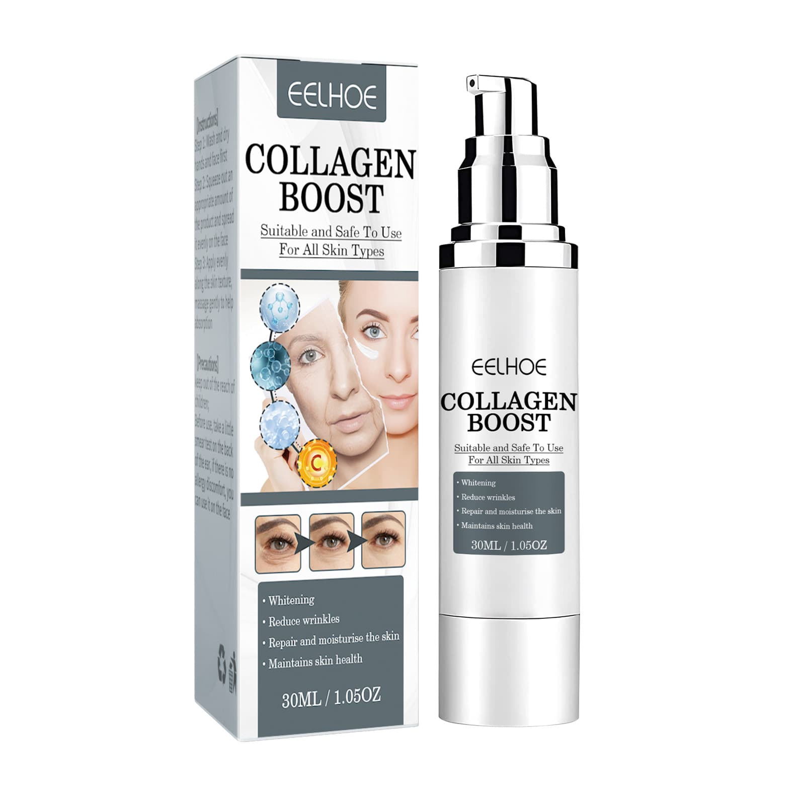 EELHOE Collagen Boost Anti Aging Serum Anti-Wrinkle Voletas Collagen Boost
