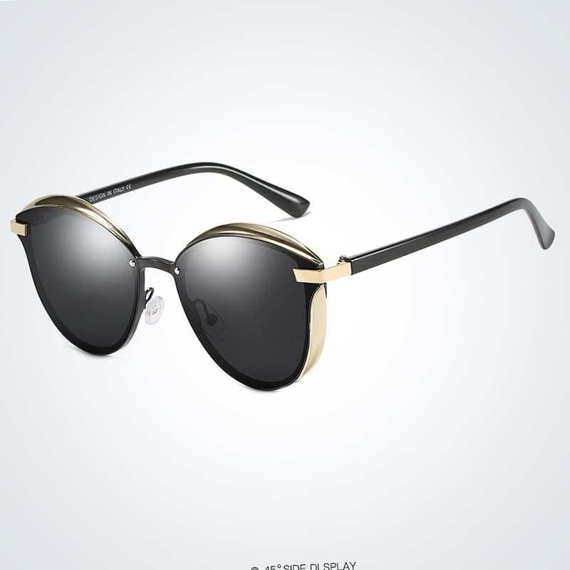 BARCUR Polarized Sunglasses Women Round Sun Glass for Women Ladies Female Shade Lunette De Soleil Femme
