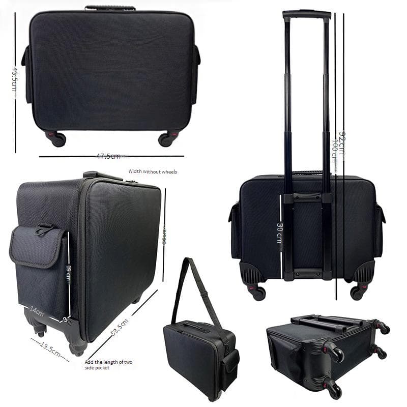 Women's Bags Large Capacity Cosmetic Tool Box, Trolley Makeup Case, Makeup Artist's Makeup Case, Partitioned Storage Cosmetic Box.