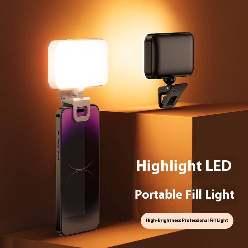 Portable LED Selfie Ring Light With Clip, 650mAh/1000mAh Rechargeable Mini Photography Light For Phone Videos, Live Streaming & Makeup