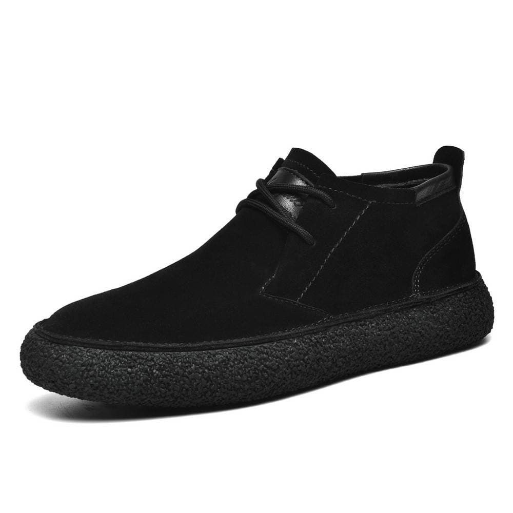 Men's Fall/Winter Fashion Handcrafted Durable Non-Slip Lightweight Soft Genuine Leather Casual Martin Boots